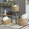 Vintiquewise Decorative Round Wicker Woven Rope Storage Blanket Basket with Braided Handles , PK 3 QI003835.3 - alternate 6
